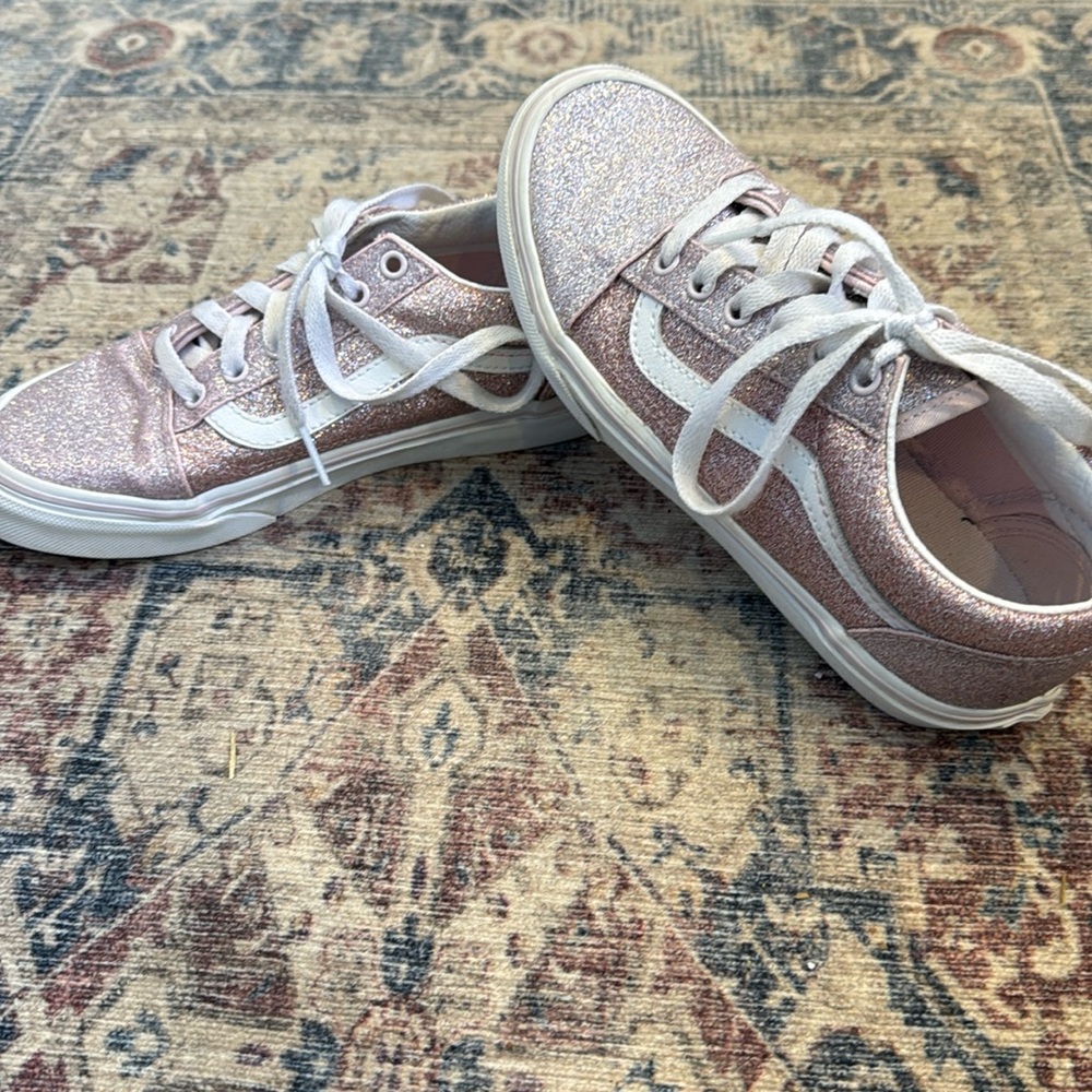 Vans Old Skool Pink Sparkle Sneakers